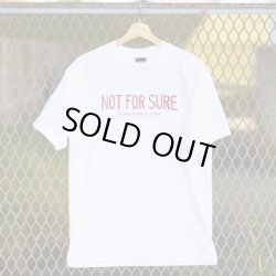 画像1: NOT FOR SURE T-SHIRT (WHITE/RED)