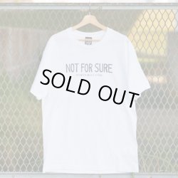 画像1: NOT FOR SURE T-SHIRT (WHITE/NAVY)