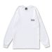 画像1: BETWEEN MUSIC STORE L/S POCKET T-SHIRT (WHITE) (1)