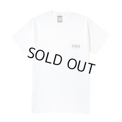 画像1: BETWEEN MUSIC STORE LOGO POCKET T-SHIRT (WHITE/BLACK)