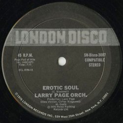 画像1: Larry Page Orchestra / Erotic Soul c/w I'm Hooked On You