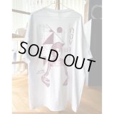 ADU TEE 2nd Press (WHITE×PINK) by thePOPMAG STORE
