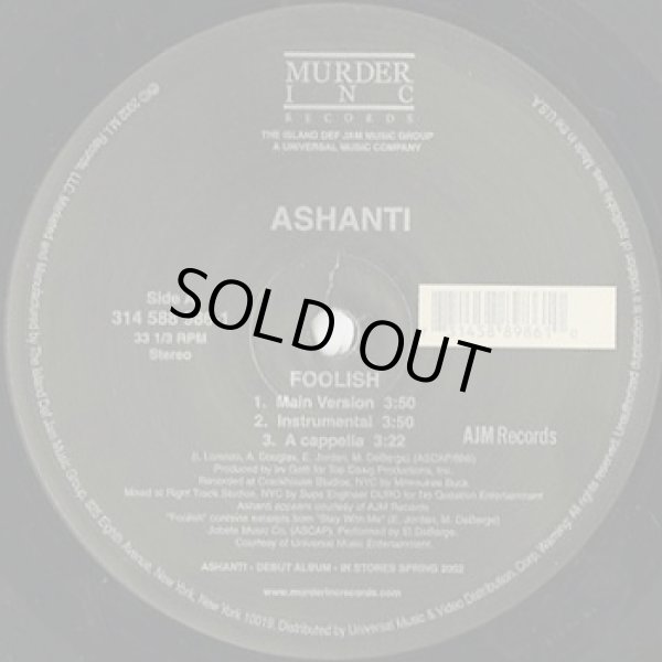 画像1: Ashanti ‎/ Foolish  (1)