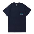 画像1: BETWEEN MUSIC STORE LOGO POCKET T-SHIRT (NAVY) (1)