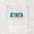 画像2: BETWEEN MUSIC STORE LOGO POCKET T-SHIRT (ASH) (2)