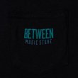 画像2: BETWEEN MUSIC STORE LOGO POCKET T-SHIRT (BLACK) (2)