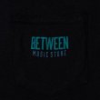 画像2: BETWEEN MUSIC STORE LOGO POCKET T-SHIRT (BLACK) (2)