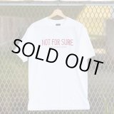 画像: NOT FOR SURE T-SHIRT (WHITE/RED)