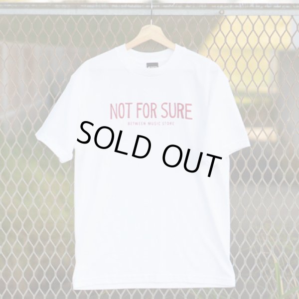 画像1: NOT FOR SURE T-SHIRT (WHITE/RED) (1)