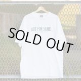 画像: NOT FOR SURE T-SHIRT (WHITE/GREEN)