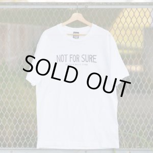 画像: NOT FOR SURE T-SHIRT (WHITE/NAVY)