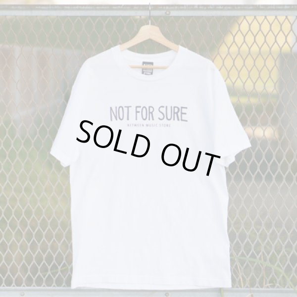 画像1: NOT FOR SURE T-SHIRT (WHITE/NAVY) (1)