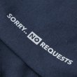 画像3: "NO REQUESTS" HOODIE (NAVY) (3)