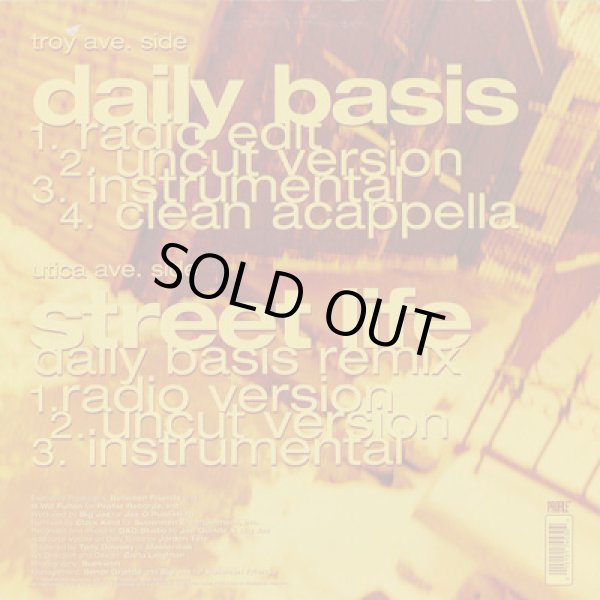 画像2: RanJahz / Daily Basis c/w Street Life (Daily Basis Remix) (12”) (2)