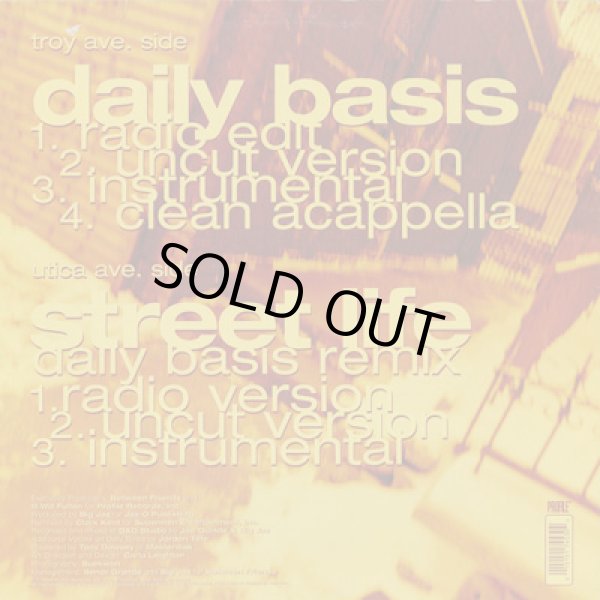 画像2: RanJahz / Daily Basis c/w Street Life (Daily Basis Remix) (12”) (2)