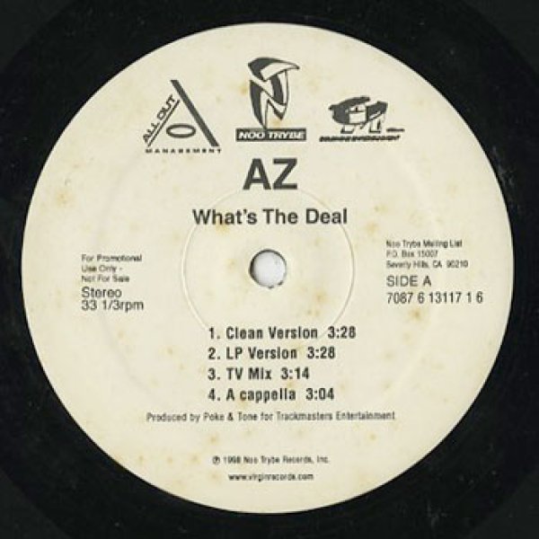 画像2: Az / What’s The Deal c/w Tradin' Places (12”) (2)