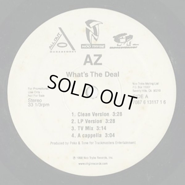 画像2: Az / What’s The Deal c/w Tradin' Places (12”) (2)
