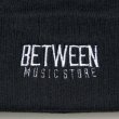 画像2: BETWEEN MUSIC STORE LOGO BEANIE (BLACK) (2)