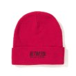 画像1: BETWEEN MUSIC STORE LOGO BEANIE (RED) (1)