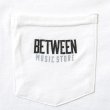 画像2: BETWEEN MUSIC STORE L/S POCKET T-SHIRT (WHITE) (2)