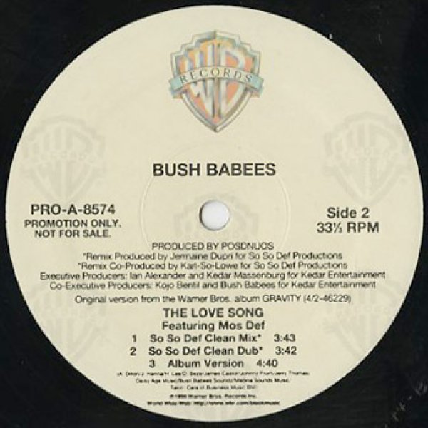画像2: Bush Babees / The Love Song (So So Def Mix) (2)