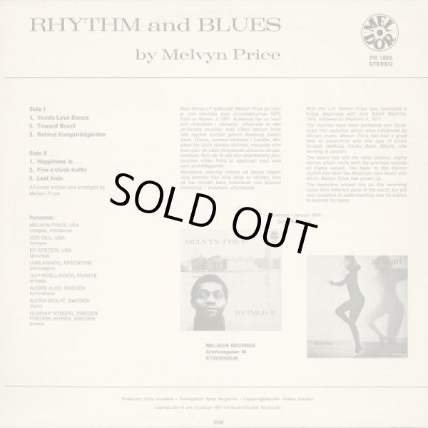 画像2: Melvyn Price / Rhythm And Blues (2)