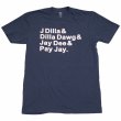 画像1: J Dilla "ALIASES" T-SHIRT (INDIGO BLUE) (1)