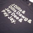 画像2: J Dilla "ALIASES" T-SHIRT (INDIGO BLUE) (2)