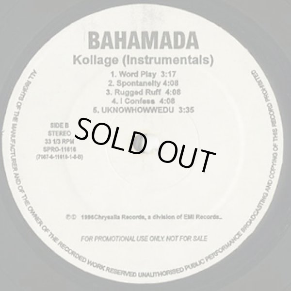 画像1: Bahamadia / Kollage (Instrumentals) (1)