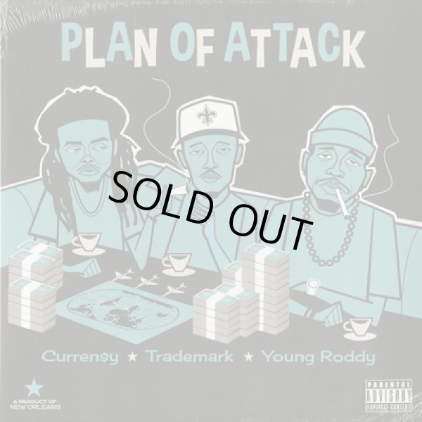 画像1: Curren$y, Trademark Da Skydiver, Young Roddy / Plan Of Attack (1)