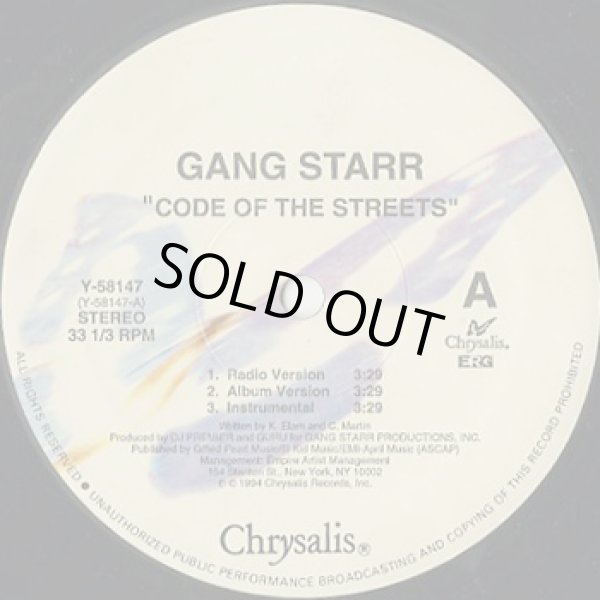 画像3: Gang Starr / Code Of The Streets (3)