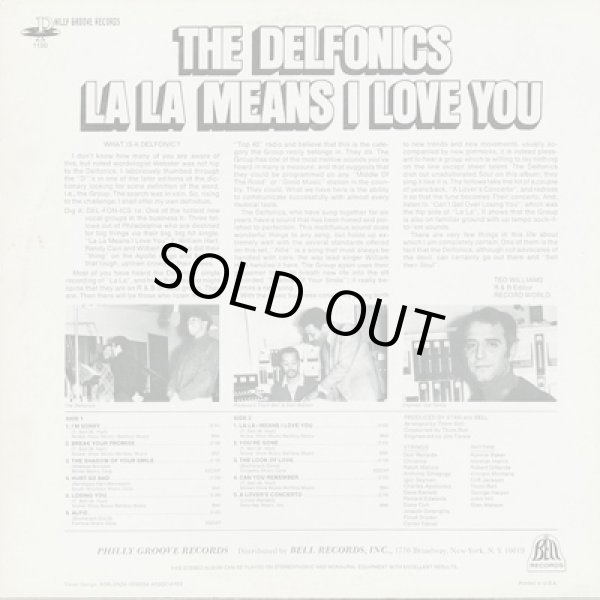 画像2: The Delfonics / La La Means I Love You (2)