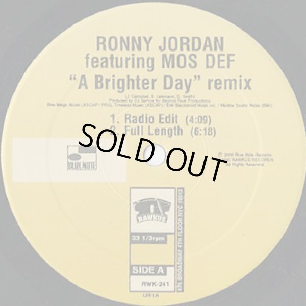 画像3: Ronny Jordan Featuring Mos Def / A Brighter Day (DJ Spinna Remix) (3)