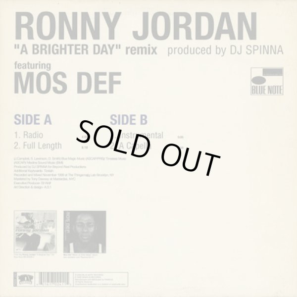 画像2: Ronny Jordan Featuring Mos Def / A Brighter Day (DJ Spinna Remix) (2)