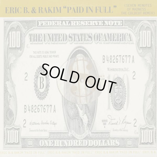 画像1: Eric B. & Rakim / Paid In Full (Seven Minutes Of Madness - The Coldcut Remix) (1)