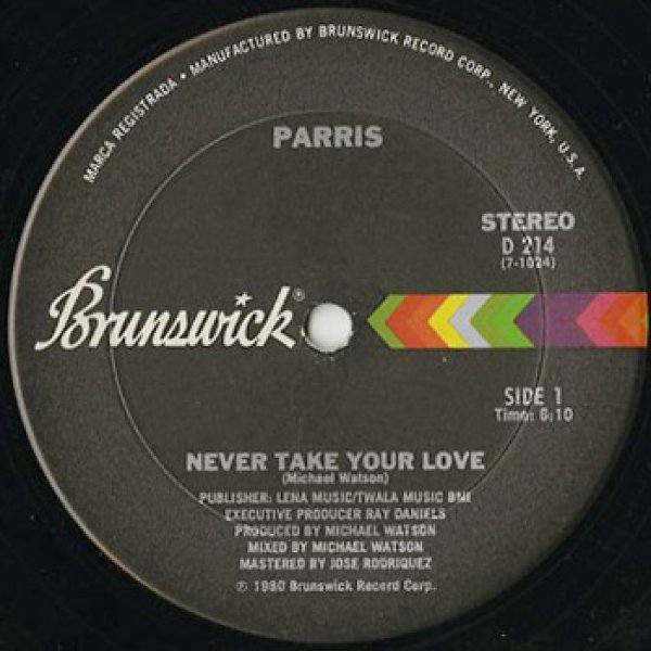 画像1: Parris / Never Take Your Love (1)
