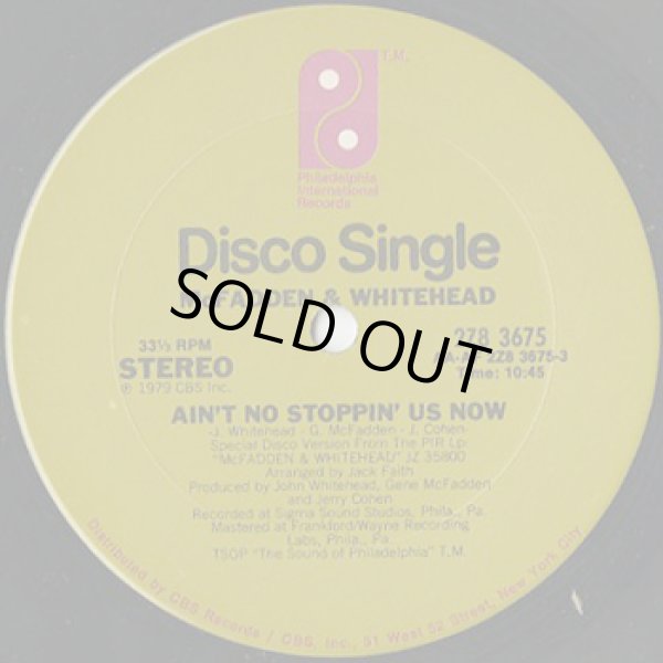 画像1: McFadden & Whitehead / Ain't No Stoppin' Us Now (1)