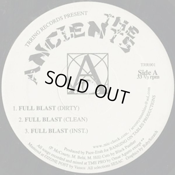 画像1: The Ancients / Full Blast c/w NY2K (1)