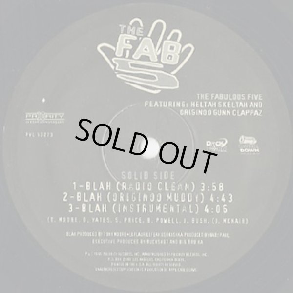 画像3: The Fabulous Five Featuring Heltah Skeltah And Originoo Gunn Clappaz / Blah c/w Leflah (3)