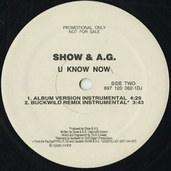 画像2: Show & A.G. / U Know Now (2)