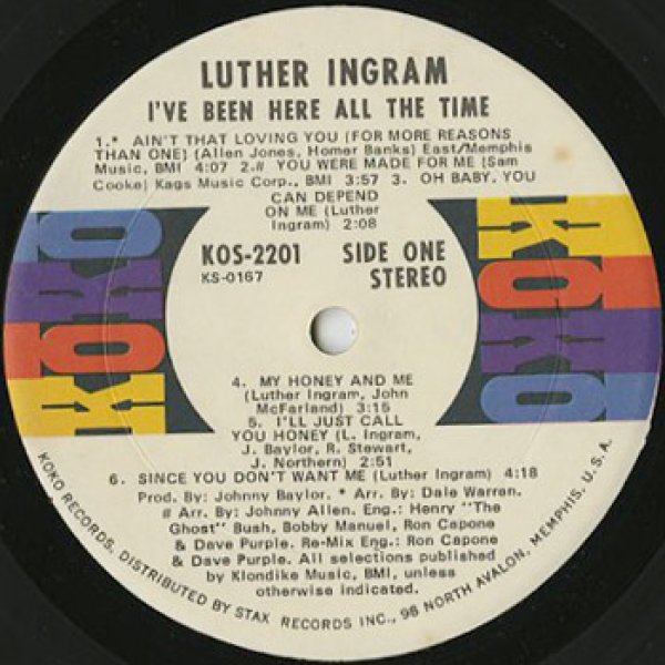 画像3: Luther Ingram / I've Been Here All The Time (3)