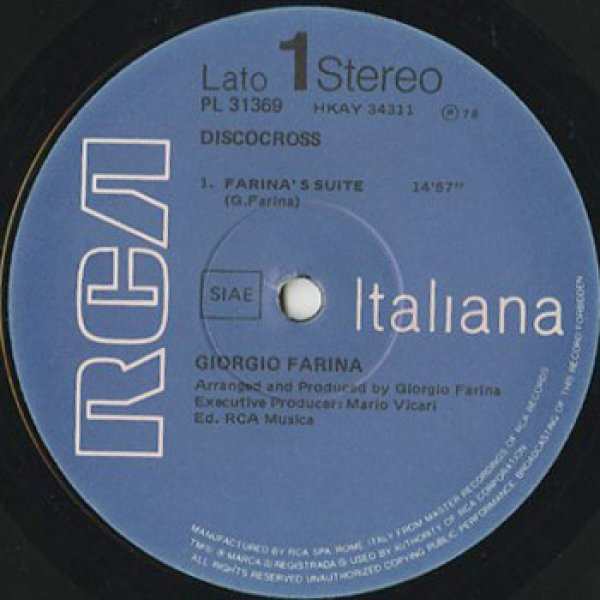 画像3: Giorgio Farina / Discocross (12inch) (3)